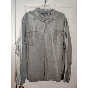 Guide & Outfitter By Panama Jack Men's Long Sleeve Button Up Shirt Sz XXL Green